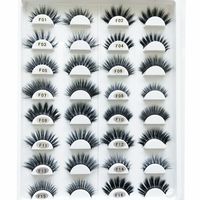 Kostenlose Private Label 3D Faux Nerz Wimpern Wispy Vegan Lashes Falsche Wimpern Wimpernverlängerung 3D Synthetic Lashes
