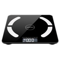 Bluetooth Case Scale Smart Ciała Tłuszcz Waga łazienkowa Podłogi BMI Digital Fitness Wagi 396LB / 180 kg