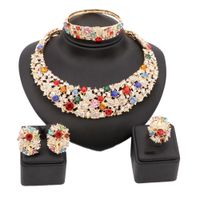 Women Party Bridal Fine Colorful Rhinestone African Beads Je...