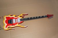 Fábrica a la medida incendio inusual forma de la guitarra eléctrica con HSH Pastillas, Floyd Rose, palisandro, oferta personalizada