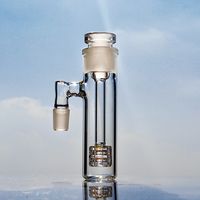 Adaptador de vidro Catcher de cinzas apanhador de cinzas 2 partes de 18,8 mm Acessórios para fumantes para Bong Glass