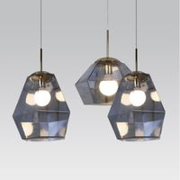L￡mparas colgantes Arte de arte Nordic Glass Postmodern Contrat￳ linternas LED para Restaurant Cafe Lava Hanging