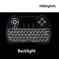 Wireless Backlit Blacklight Remote Control Keyboard H9 Fly Air Mouse Multi-Media Touchpad Handheld For Android TV BOX