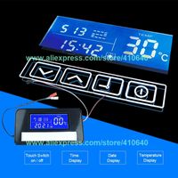 Light Mirror Switch Touch Switch with Time and Temperature D...