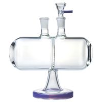 2021 New Water Glass Bongs Infinity Waterfall Perc Oil Dab Rigs Invertible Gravity Water Pipes 14mm Female Joint With Bowl