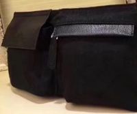 Классические брендовые черно-коричневые сумки на талии
