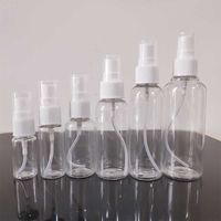 10 ml 20 ml 30 ml 50 ml 60 ml 100 ml Vacío PET de plástico transparente fino aerosol de la niebla de la botella por viaje de limpieza Perfume aceites esenciales