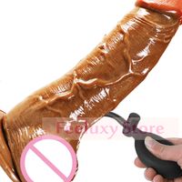 Gonflable énorme gode réaliste gode ventouse véritable grand penis dong sex toys pour femme masturbation anal plug adulte sexe sex t191128