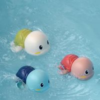 Karikatür Yüzme Kaplumbağa Wind-Up Oyuncak, Su Saat Çalışma Oyuncak Bebek Banyo Companion Çal, 3 Renk Seçimleri için, Noel Kid Doğum Hediye, 2-2
