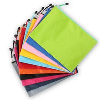 11 Colore borsa cerniera impermeabile borse matita A4 Calcio modello tela di file tasca sacchetto multifunzionale cancelleria Pure Color