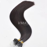 VMAE дважды обращается Индийский Реми Девы черный коричневый блондинка нано кольцо наращивание волос 1г/с 100г человеческих волос микро кольца петли шелковые прямые