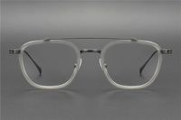 2021 100%Pure- Titanium Plating Glasses Glass IP Male Big- rim...