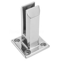 1pcs Floor Glass Clamp Pool Fence Balustrade Fixture Holder Stainless Steel