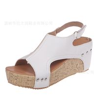 Rome Women Bright Crystal Sandal Wedge Heel Sandals Flip Flops Shoes ...