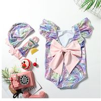 Kids Girl One- Piece Bowknot Swimwear May Mermaid Swimsuit Ch...