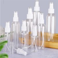 10ml 20ml 30ml 50ml 60 ml 80 ml 100 ml botella de pulverización fino pulverizador claro botellas pequeños reutilizables vacíos plástico cosmético contenedores