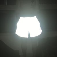 Newest Holográfico Reflexión Noche Jogging Shorts Reflectores Mujeres Verano Brillante Motorista Pantalones cortos Pareja Hip Hop Reflejece Shorts