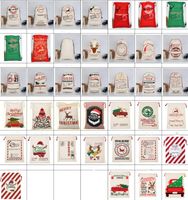 Рождественский подарок Сумки Санта Sack Drawstring мешок Санта-Сакс Monogrammable Санта-Клаус Олень сумка Рождественские украшения 39 стилей CGY350