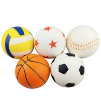 Squishy 9cm Mini Ball Fotboll Basketboll Volleyboll Squishies Squeeze Ball Decompression Toy för barngåvor Anti-stress