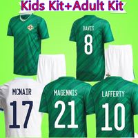 Adultes + Enfants Nord Irlande 2020 2021Socteur Jerseys Magennis Lafferty Camiseta garçons Set Shirt de football Mcnair Jones Evans costume Maillot