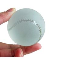 Crystal Baseball Model Craft Ornament 6 cm Sphere Decorative Glass Marbles Balls Home Office Desktop DIY Decor Crafts Gift