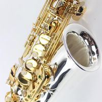 New japonês Saxofone Alto Suzuki SZKA-X818GS instrumento musical de prata banhado chave de ouro transporte Alto promocional gratuito