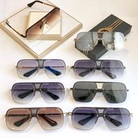 새로운 선글라스 남성 디자인 금속 레트로 선글라스 패션 스타일 광장 하프 프레임 UV 400 렌즈 야외 보호 안경 ENDURANCE (78)