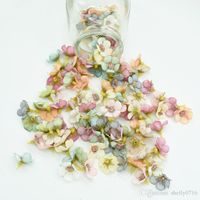 Mini Silk Daisy Multicolor Fake Flower Head Scrapbooking DIY Jul Garland Billiga Konstgjorda Blommor För Heminredning