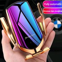 NEW Magic R1 Wireless Car Charger Automatic Clamping For iphone Android Air Vent Phone Holder 360 Degree Rotation 10W Fast Charging with Box