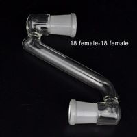 14mm / 18mm weiblich bis 14mm / 18mm weiblich Glasadapter für Glas Bongs Rauchen Zubehör Pyrex Glas Dropdown Adapter Wasserpfeifen Konverter