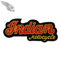 Vendita calda con logo indiano logo ricamo patch di ricamo full sulla schiena per la giacca di mc gilet ferro sul design
