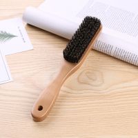 Manico in legno spazzola per capelli impostato rigido setole di cinghiale pettini per modellare per gli uomini le donne di parrucchiere Hair Styling barba della spazzola del pettine dritto