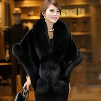Cappotto di pelliccia Faux Femmina Sezione lunga Sezione di visone 2018 Nuova versione coreana dello scialle del collo di pelliccia imitazione