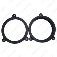 2pcs 6.5&quot; Car Speaker Spacer Solid Modified Rings Kit for Subaru Forester Rear Door Audio Pad Mat Adapter #5723