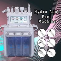 2022 Equipamento de beleza multifuncional Multifuncional Hydra Water Cleaner Facial Aqua Peel Ultrassom Microcorrente Bio Cold Hammer H2O2 Gun Spray