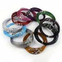 10 kleuren roestvrij staalkoord kettingen kettingen voor sieraden DIY 1mm * 18 "/ 46cm lengte