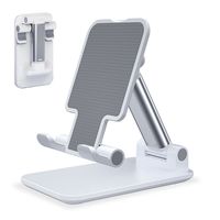 개폐식 접이식 데스크탑 스탠드 ABS 게으른 태블릿 iPad 마운트 유니버설 데스크 휴대 전화 홀더 360도 조절 가능