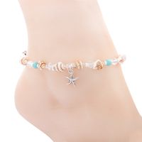 Handmade Starfish Conch Anklet Pearl Beach Women Sexy Romant...