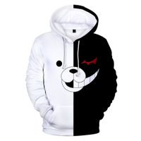 Aikooki venda quente monokuma 3d hoodie homens / mulheres moda casual engraçado suor 3d impressão monokuma mil hoodies top
