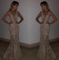 Women Sleeveless Evening Party Deep V Sequin Slim Fitting Long dress for Cocktail Party formal sexy elegant dresses bodycon dress