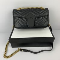 venta caliente del diseñador de moda de señora famosa cadena pequeña bolsa de bolsas de mensajero de las mujeres 22cm crossbody con giftbag