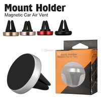 Universal Magnetic Air Mount Car Holder för iPhone X Telefonstation Starka magnetiska telefonmonteringar för smartphone med detaljhandeln