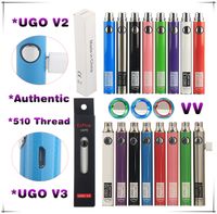 UGO V3 V II EGO T 패스 쓰루 E 담배 배터리 모드 가변 전압 배터리 650 900 mAh eCigs 충전기 eVod 예열 기화기 펜