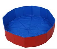 Foldable Pet Dog Swimming House Bed Summer Pool Blue+ Red