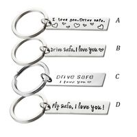 selling drive safe i love you emotional stainless steel keyc...