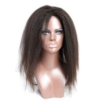 Perruque en dentelle complète sans glue sans gluant perruques avant de la dentelle de cheveux vierge indienne pour les femmes noires pour femmes noires