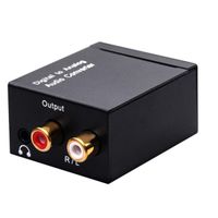 Digital Optical Coax Coaxial Toslink to Analog RCA LR Converter Stereo Audio Adapter USB Power Cable for Xbox PS3 PS4 - C