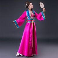 Mulheres tradicionais chinesas bordadas de Hanfu vestidas de Cosplay fato de Tang vestidas antigas e longas vestes de fada
