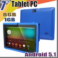 20X tabletler 7 "7 inç 1 GB 8 GB A33 Dört Çekirdekli Tablet pc Allwinner Android 5.1 Kapasitif WIFI Çift Kamera facebook Q88 flaş C-7PB