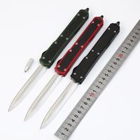 High Quality 106-1 Ant II Auto Tactical Knife D2 Double Edge Satin Finish Blade Carbon Fiber Handle Hunting EDC Pocket Survival Knives